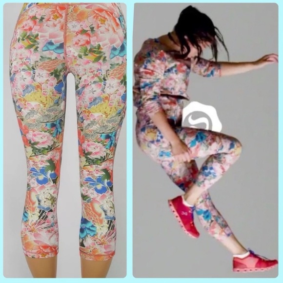 Lululemon Seawheeze 2018 Edition Floral Millefiori Coral Cherry Blossom
